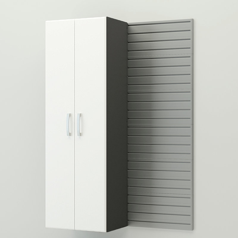 Ensemble d'armoires de rangement 22 pièces, Blanc / argenté