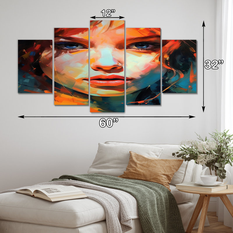 Pierce - Portrait Canvas Print - 5 Panels