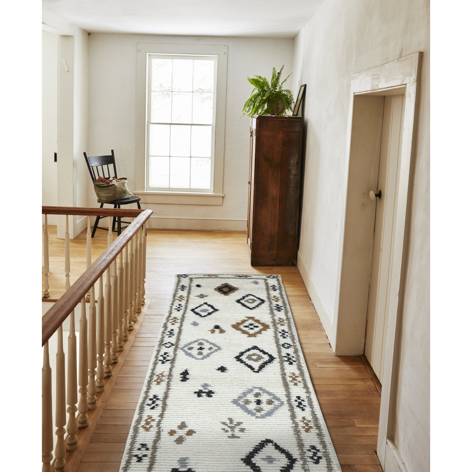 Rivah Hand-Tufted Geometric Rug, Runner 2'6" x 8'