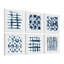 Sarahbella Indigo Study Hexaptych - Ensemble de 6 reproductions de cadres photo-29546860
