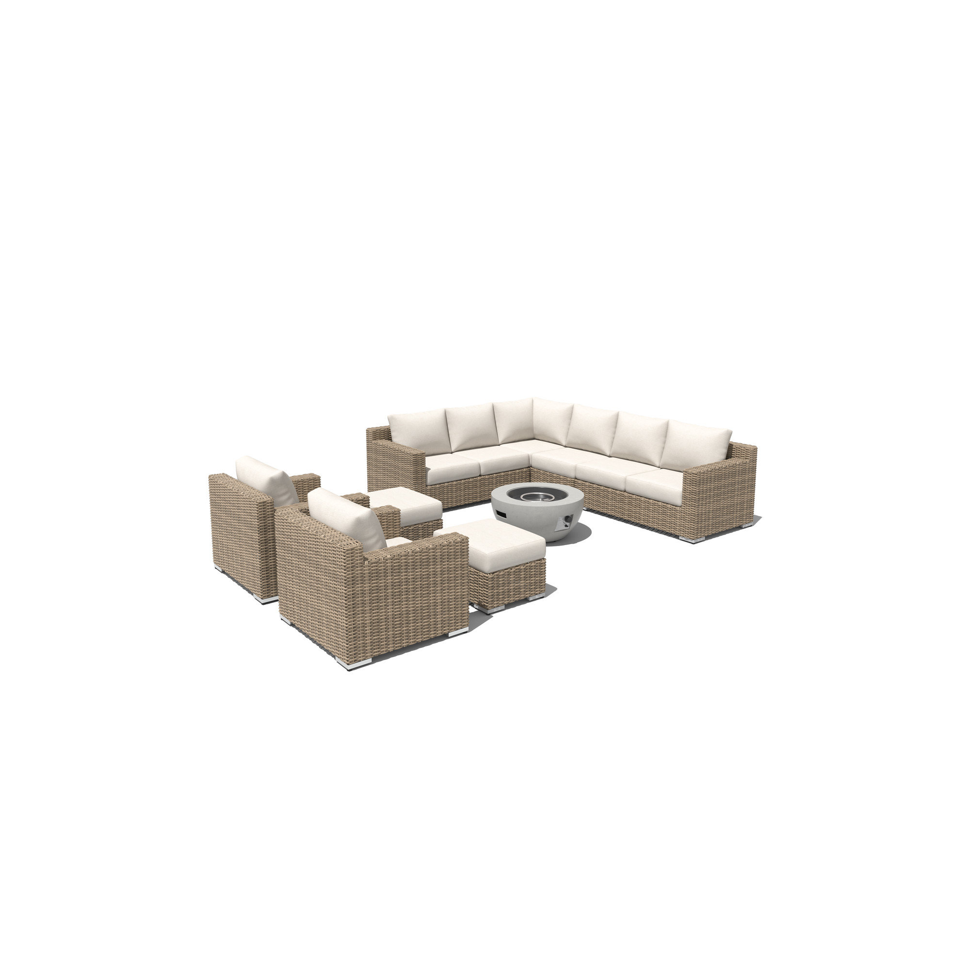Casey 9-Piece Fire Seating Sectional