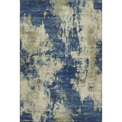 Premium Machine Washable Mayfield AMF2066 Abstract Rug