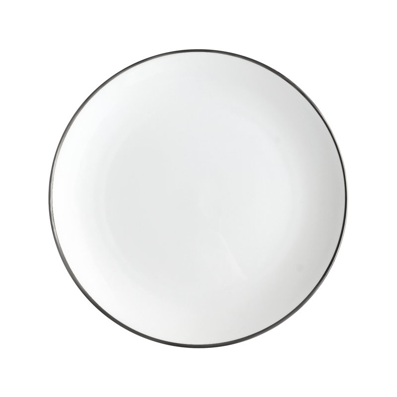 Assiette plate 10 ", Argent