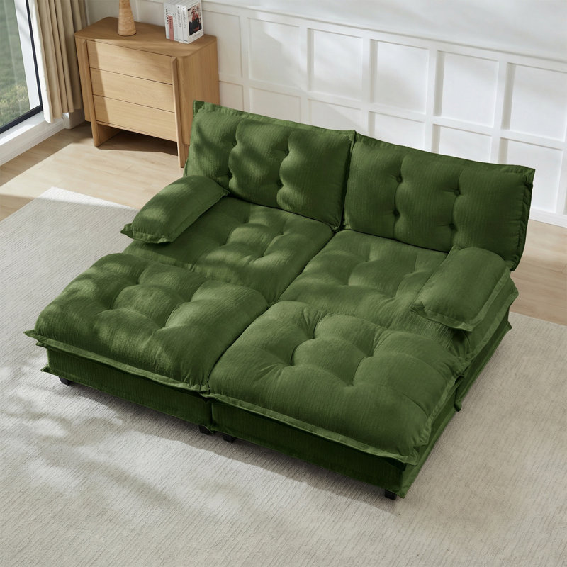 Canapé modulaire Modern, Vert, 2+2