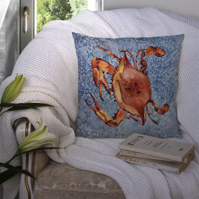 Coussin intérieur/extérieur bleu/brun crab crabe