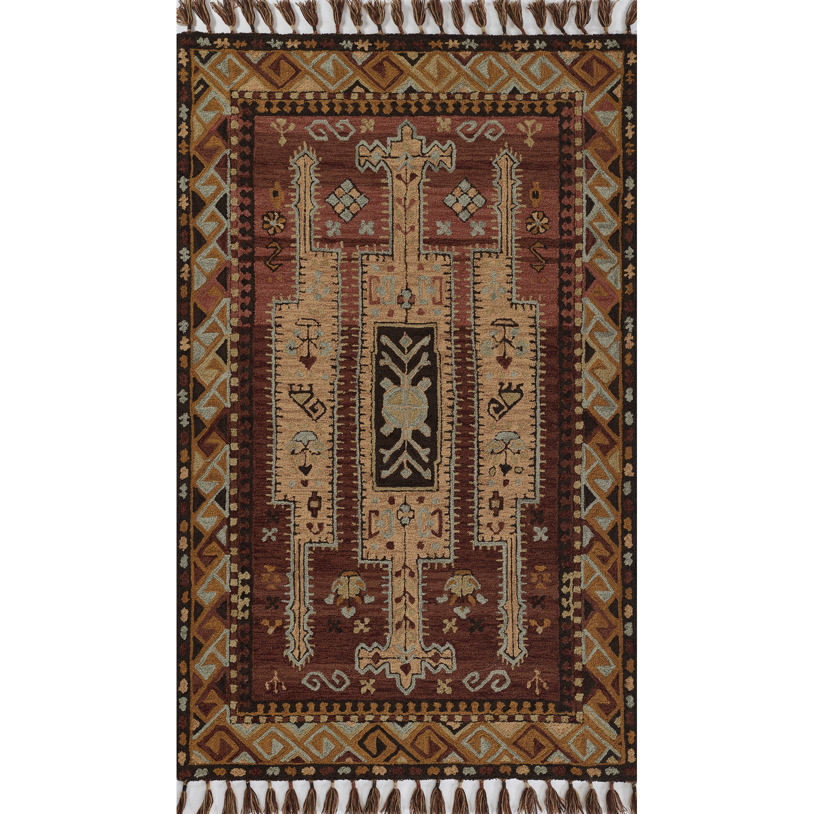 Valeta Handmade Wool Rug, Rectangle 7'6" x 9'6"
