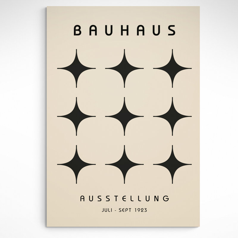 Bauhaus Crosses - Wrapped Canvas Print, 81cm H x 61cm W