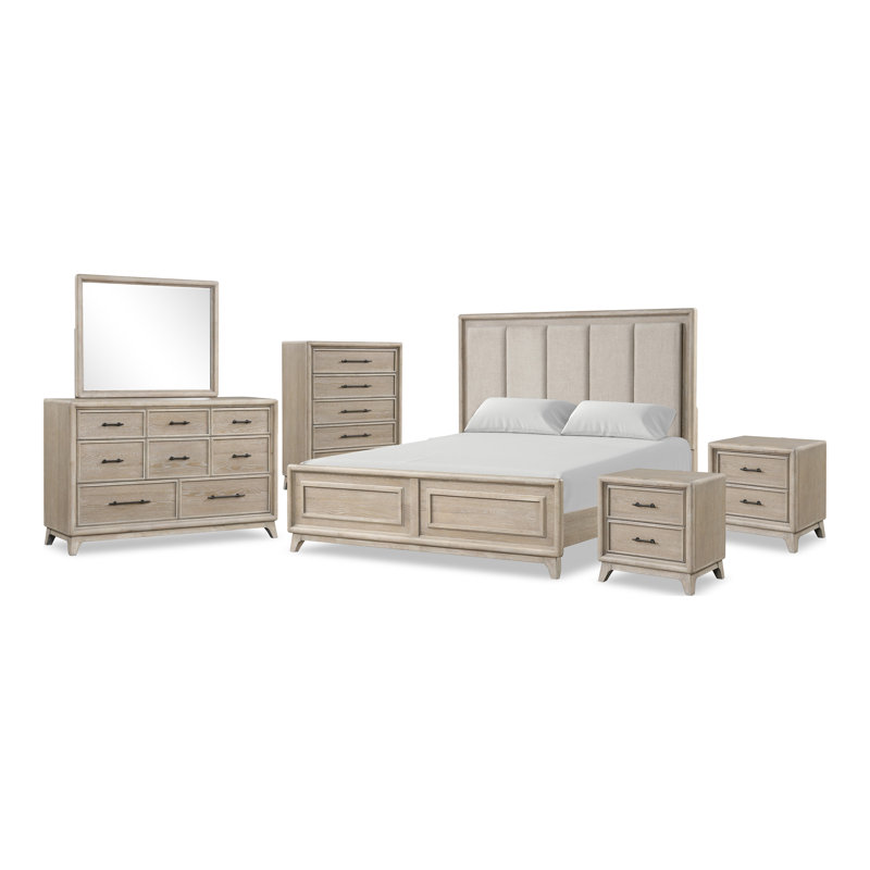 Ensemble de chambre à coucher 6 pièces Jabori, Très grand