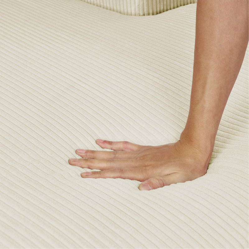 Canapé modulaire 3 pièces en velours côtelé 3 pièces, Crème, crème