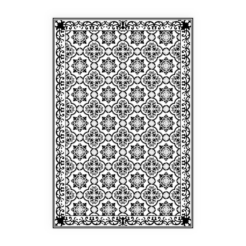 Bynoe Non-Slip Floral Indoor Doormat, Rectangular 136 x 203cm