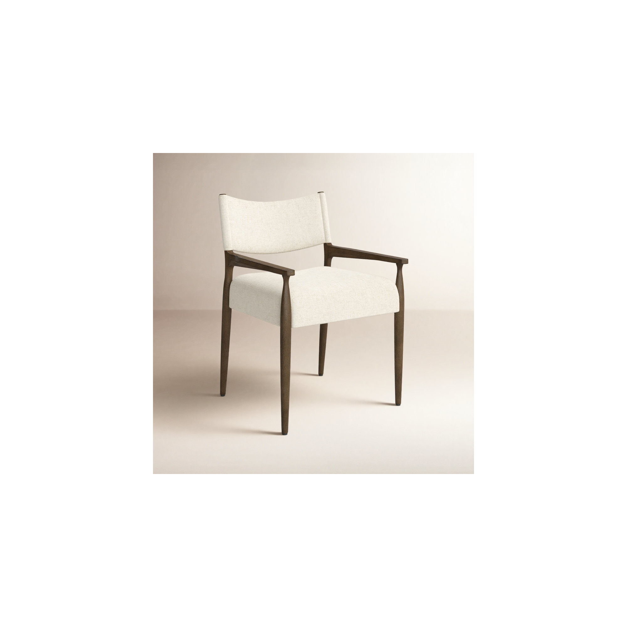 Yokum Dining Armchair, Antique Walnut, Antwerp Natural