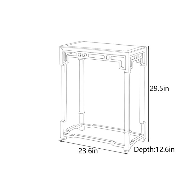 New Chinese Style Solid Rosewood Console Table