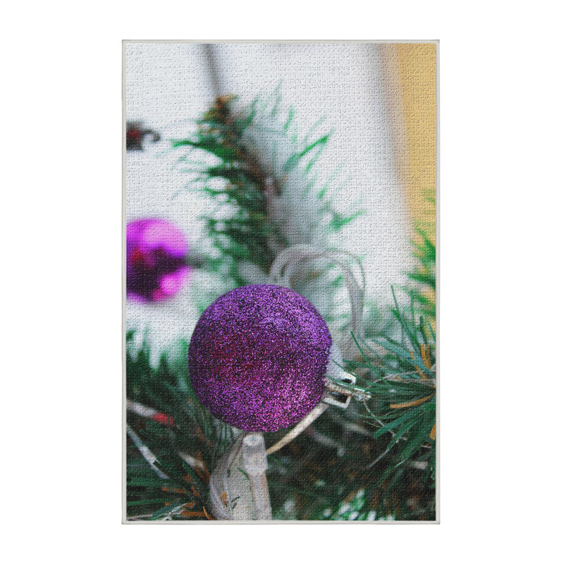 Tapis de zone mauve boule, Rectangle 3 pi x 5 pi