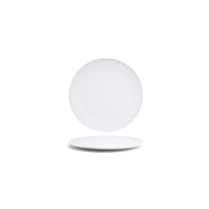 Assiette plate en toile, H 0,5 po x l 9 po x P 9 po