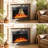 Monona 27.2'' W Black Electric Fireplace
