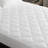 Overfilled Deep Pocket Mattress Pad White-2039046900
