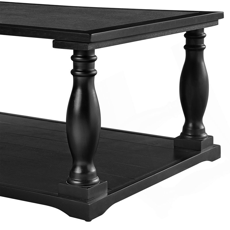 Table basse Farmhouse, Noir