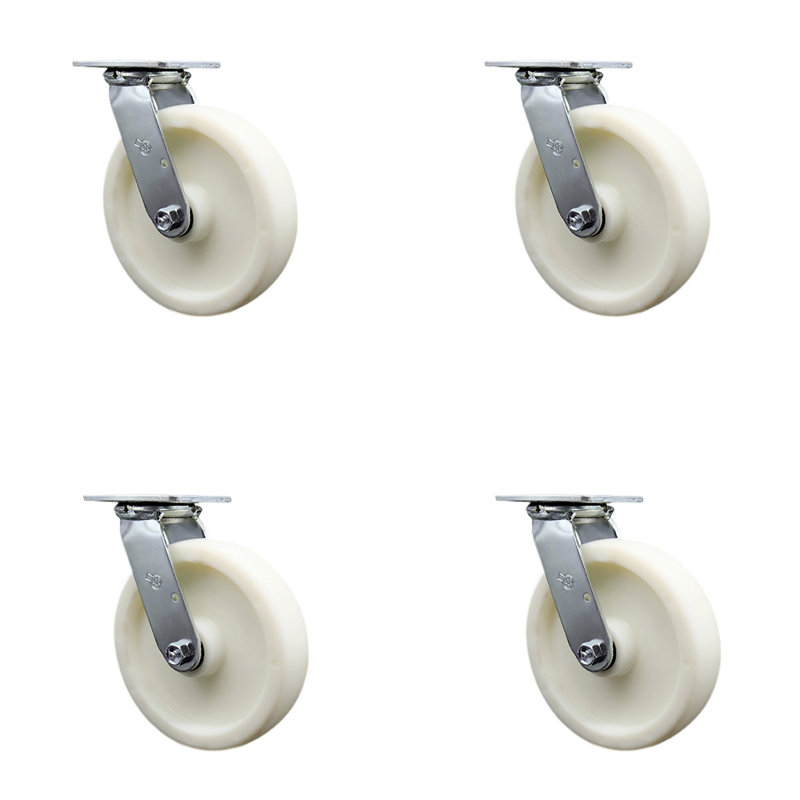 Nylon Caster with Ball Bearing and Swivel Lock