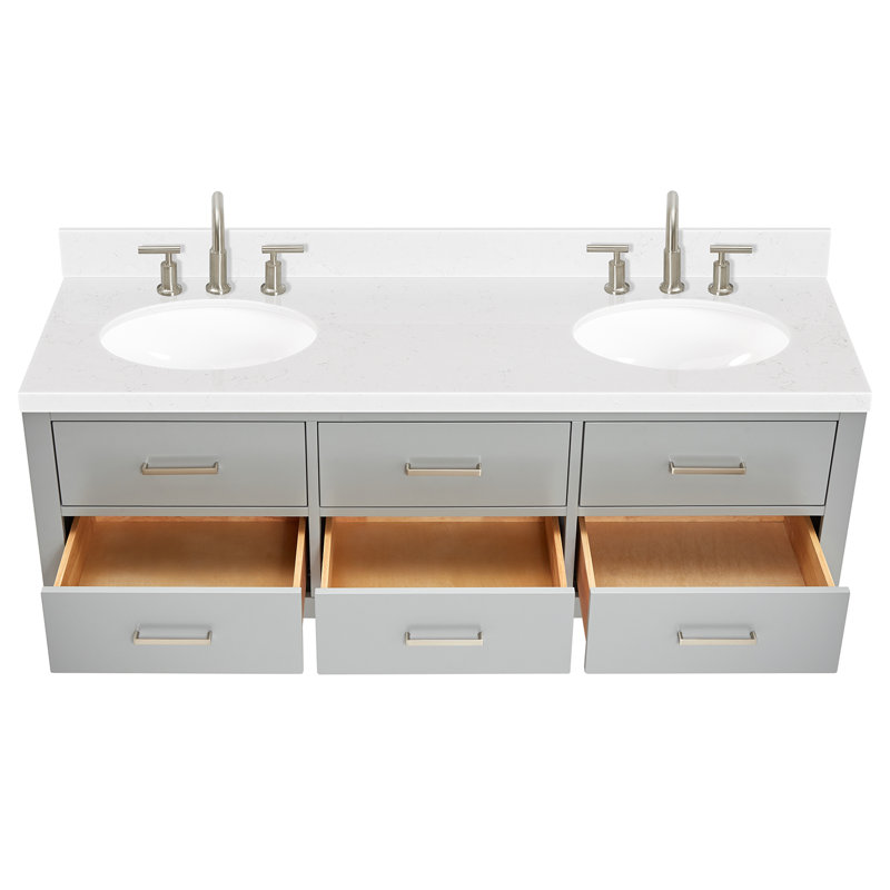 Macmullin Double Vanity, Gray, 60"