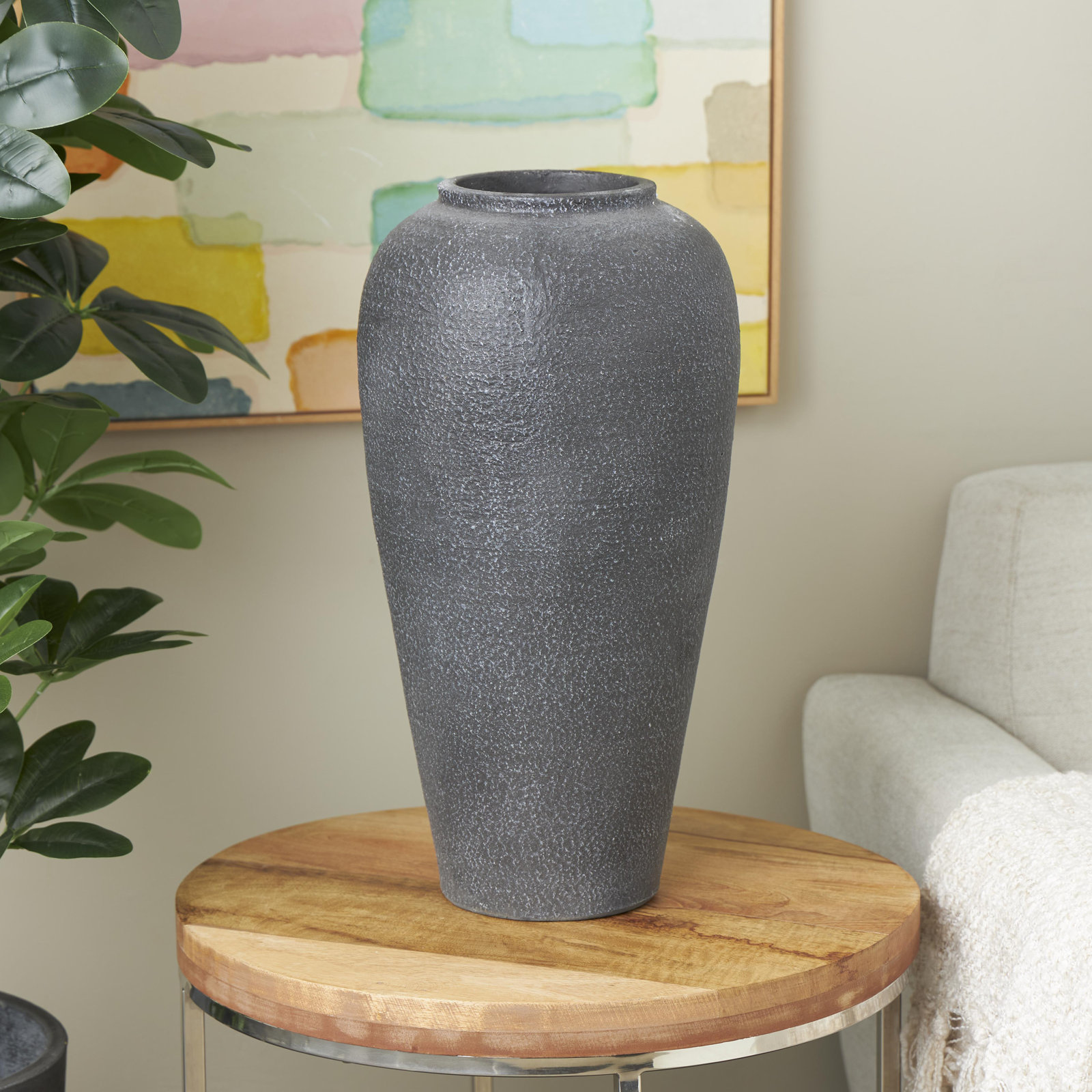Calila Handmade Ceramic Table Vase, 19.5" H x 10.1" W x 10.1" D