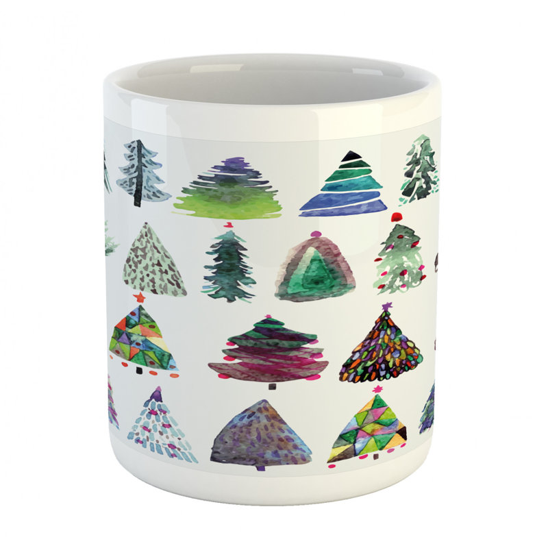 Grande tasse à café sapin tree