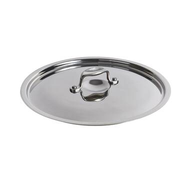 8-inch Natural Fry Pan In 5-ply brushed stainless steel » NUCU