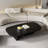 51" Modern Minimalist Double Leg Solid Wood Rectangular Coffee Tables For Living Room-573118158