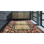 Tapis beige / rouge en laine noué à la main 8 pi x 10 pi Southwestern
