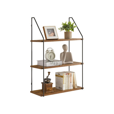 60cm W Metal Wall Mounted Shelving Unit