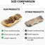 Bol à fruits en bois fabriqué à la main en bois - Panier à fruits naturel pour présentoir de comptoir de cuisine, bol décoratif