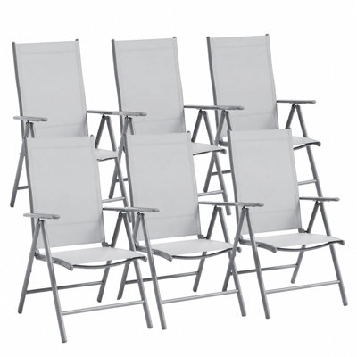 Rust-Resistant Aluminum Frame Patio Chairs Set – Folding Outdoor Garden Dining Chairs – Breathable Textilene Fabric – Portable, Lightweight, Ideal for Lawn, Balcony, Camping, Bistro