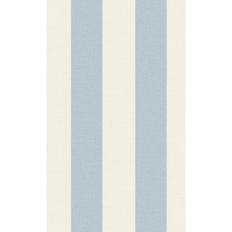 Papier peint à rayures Roelfiène, Bleu