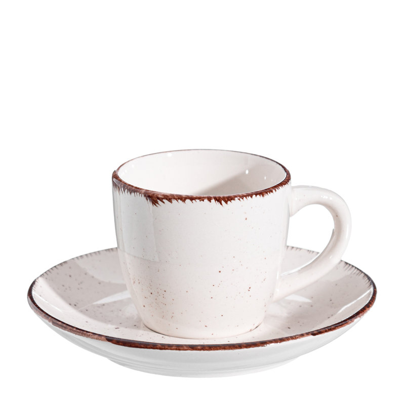 Garrow Stoneware Espresso Cup and Saucer