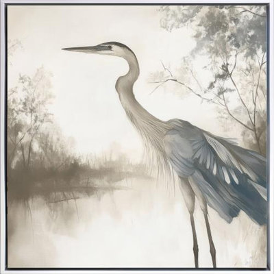 Feathers On Water II Canvas Wall Art