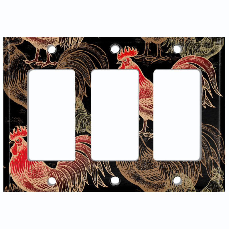 3 - Gang Rocker Standard Wall Plate
