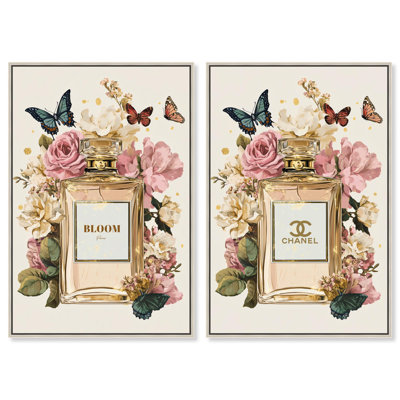 Gilded Glamour Set Fashion Canvas Print by Art Remedy