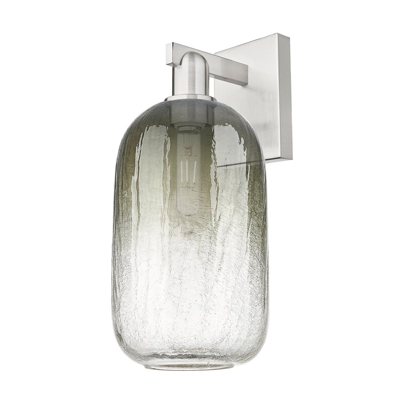 Maestas - 1 Light Wall Mount Sconce, Slate, Brushed Satin Nickel