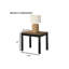 Ensemble de table 3 pièces de style contemporain 1 table basse 1 table de bout 2 x plateau en faux marbre avec pieds en bois au fini brun salon principal-1112575848