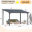 Hardtop Gazebo With Galvanized Steel Sloping Roof-2115171698