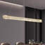 Luminaire suspendu de luxe linéaire en cristal pour salle à manger, luminaire suspendu à DEL tricolore à intensité variable pour îlot de cuisine et bar-129470516