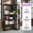 Freestanding Corner Bookshelf: Extended Size, Anti-Tipping Safety-738206891