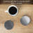 Stainless Steel Round 6 Piece Coaster Set