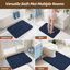 Tapis pour salle de bain extra épais en polyester moelleux et antidérapant-129697470-129697473