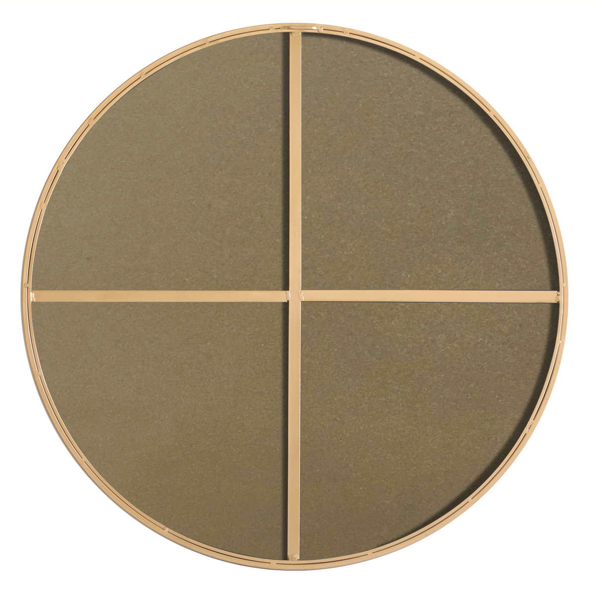 Sabine Metal Round Wall Mirror, 36" x 36", Brass