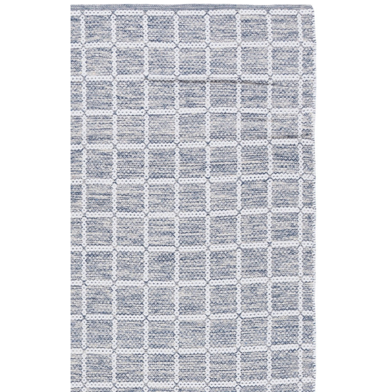 Tapis bleu marine / ivoire Kycia 977, Rectangle 4pi x 6 pi