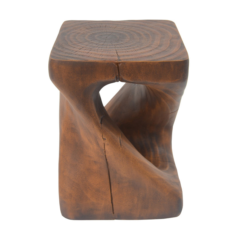 Table d'appoint Twist Shape, Brun