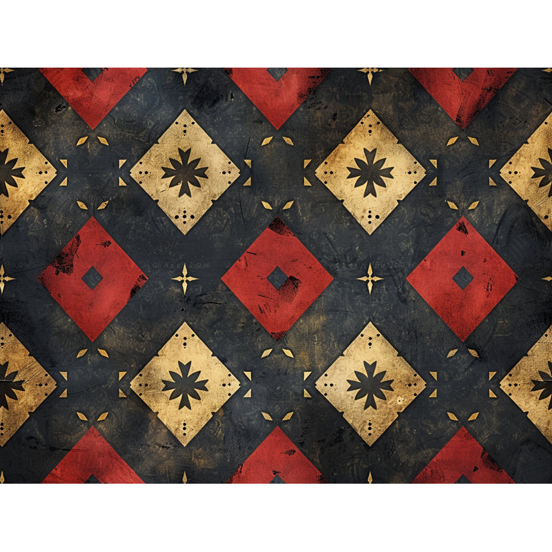 Paire de rideaux obscurcissant en polyester à motif géométrique, L 40 po x L 63 po