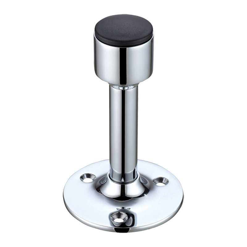 Projection Skirting Fixed Door Stop, Polished Chrome