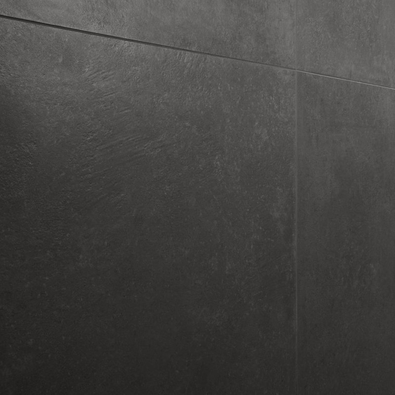 Stoneside 36x36 Matte Porcelain Tile, Charcoal Gray