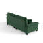 Canapé moderne plissé en chenille à 3 places 94 po Modern-136556448